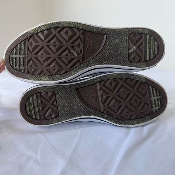 Sparkle White Glitter Converse All Star Sneakers Sz 8 - Picture 8 of 13